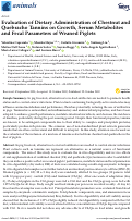 Cover page: Evaluation of Dietary Administration of Chestnut and Quebracho Tannins on Growth, Serum Metabolites and Fecal Parameters of Weaned Piglets.