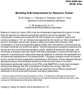 Cover page: Modeling drift-compression for heavy-ion fusion