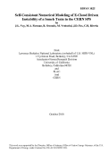 Cover page: Self-Consistant Numerical Modeling of E-Cloud Driven Instability of a Bunch Train in the CERN SPS