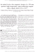 Cover page: An Initial Look at the Magnetic Design of a 150 mm Aperture High-Temperature Superconducting Magnet With a Dipole Field of 8 to 10 T