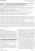 Cover page: Adopting a “Compound” Exposome Approach in Environmental Aging Biomarker Research: A Call to Action for Advancing Racial Health Equity