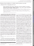 Cover page: Pharmacological inhibition of soluble epoxide hydrolase provides cardioprotection in hyperglycemic rats