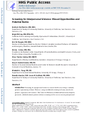 Cover page: Screening for Interpersonal Violence: Missed Opportunities and Potential Harms