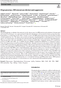 Cover page: Oligosarcomas, IDH-mutant are distinct and aggressive