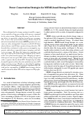 Cover page: Power Conservation Strategies for MEMS-Based Storage Devices†† This research is supported by the National Science Foundation under grant number CCR-073509 and the Institute for Scientific Computation Research at Lawrence Livermore National Laboratory under grant number SC-20010378.