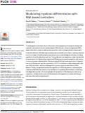 Cover page: Modulating myoblast differentiation with RNA-based controllers