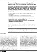 Cover page: Permanent draft genome sequences of the symbiotic nitrogen fixing Ensifer meliloti strains BO21CC and AK58