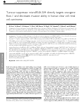 Cover page: Tumour suppressor microRNA-584 directly targets oncogene Rock-1 and decreases invasion ability in human clear cell renal cell carcinoma