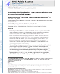 Cover page: Association of incident restless legs syndrome with outcomes in a large cohort of US veterans