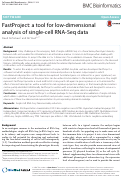 Cover page: FastProject: a tool for low-dimensional analysis of single-cell RNA-Seq data