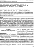 Cover page: Anti-Inflammatory Effects and Joint Protection in Collagen-Induced Arthritis after Treatment with IQ-1S, a Selective c-Jun N-Terminal Kinase Inhibitor