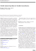 Cover page: Globally Optimal Algorithms for Stratified Autocalibration