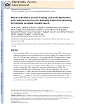 Cover page: Effects of Nonlinear Aerobic Training on Erectile Dysfunction and Cardiovascular Function Following Radical Prostatectomy for Clinically Localized Prostate Cancer