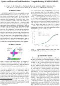 Cover page: Update on Electron-Cloud Simulations Using the Package WARP-POSINST