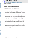 Cover page: MR phase imaging with bipolar acquisition.