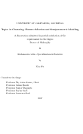 Cover page: Topics in Clustering: Feature Selection and Semiparametric Modeling