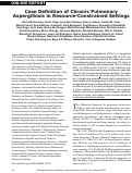 Cover page: Case Definition of Chronic Pulmonary Aspergillosis in Resource-Constrained Settings - Volume 24, Number 8—August 2018 - Emerging Infectious Diseases journal - CDC