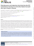 Cover page: Phylodynamics and migration data help describe HIV transmission dynamics in internally displaced people who inject drugs in Ukraine