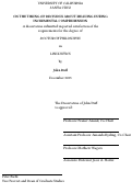 Cover page: On the timing of decisions about meaning during incremental comprehension