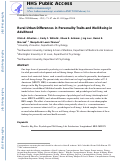 Cover page: Rural-urban differences in personality traits and well-being in adulthood.