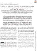 Cover page: A Novel Class of Modular Transporters for Vitamins in Prokaryotes