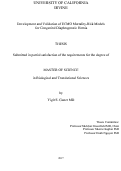 Cover page: Development and Validation of ECMO Mortality-Risk Models for Congenital Diaphragmatic Hernia