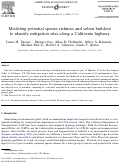 Cover page: Modeling potential species richness and urban buildout to identify mitigation sites along a California highway