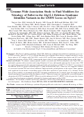 Cover page: Genome-Wide Association Study to Find Modifiers for Tetralogy of Fallot in the 22q11.2 Deletion Syndrome Identifies Variants in the GPR98 Locus on 5q14.3