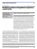 Cover page: Predictive analyses of regulatory sequences with EUGENe.