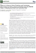 Cover page: Impact of a Farm-to-School Nutrition and Gardening Intervention for Native American Families from the FRESH Study: A Randomized Wait-List Controlled Trial