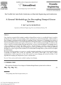 Cover page: A General Methodology for Decoupling Damped Linear Systems