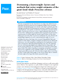 Cover page: Downsizing a heavyweight: factors and methods that revise weight estimates of the giant fossil whale Perucetus colossus.