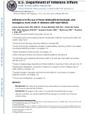 Cover page: Adherence to the Use of Home Telehealth Technologies and Emergency Room Visits in Veterans with Heart Failure