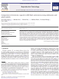 Cover page: Comparison of electronic cigarette refill fluid cytotoxicity using embryonic and adult models