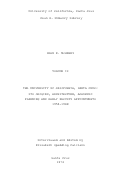 Cover page: Dean E. McHenry: Volume II, The University of California, Santa Cruz: Its Origins, Architecture, Academic Planing, and Early Faculty Appointments, 1958-1968