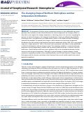 Cover page: The changing shape of Northern Hemisphere summer temperature distributions