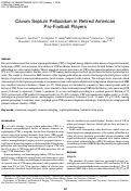 Cover page: Cavum Septum Pellucidum in Retired American Pro-Football Players