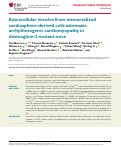 Cover page: Extracellular vesicles from immortalized cardiosphere-derived cells attenuate arrhythmogenic cardiomyopathy in desmoglein-2 mutant mice.