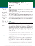 Cover page: Homozygous deletion in MICU1 presenting with fatigue and lethargy in childhood