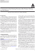 Cover page of Is Postoperative Nasal Stenting Necessary After Primary Cleft Lip and Nose Repair?