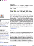 Cover page: Development and validation of the Michigan Chronic Disease Simulation Model (MICROSIM).