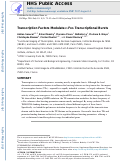 Cover page: Transcription Factors Modulate c-Fos Transcriptional Bursts