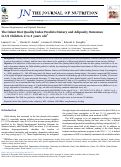 Cover page: The Infant Diet Quality Index Predicts Dietary and Adiposity Outcomes in US Children 2 to 4 years old