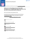 Cover page: Advances in the pathogenesis and possible treatments for multiple hereditary exostoses from the 2016 international MHE conference.