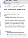 Cover page: Emergent life events in the delivery of a caregiver-mediated evidence-based intervention for children with autism spectrum disorder in publicly funded mental health services.