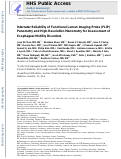 Cover page: Interrater Reliability of Functional Lumen Imaging Probe Panometry and High-Resolution Manometry for the Assessment of Esophageal Motility Disorders.