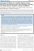 Cover page: Serological Profiling of a Candida albicans Protein Microarray Reveals Permanent Host-Pathogen Interplay and Stage-Specific Responses during Candidemia