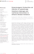 Cover page: Enterotoxigenic <i>Escherichia coli</i> infection of weaned pigs: Intestinal challenges and nutritional intervention to enhance disease resistance.