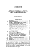 Cover page: The <em>Li'an</em> ("Docketing") Process: Barriers to Initiating Lawsuits in China and Possible Reforms