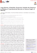 Cover page: Large Blooms of Bacillales (Firmicutes) Underlie the Response to Wetting of Cyanobacterial Biocrusts at Various Stages of Maturity